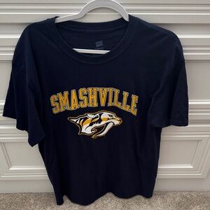 NHL Smashville Logo Nashville Predators Graphic T-Shirt
